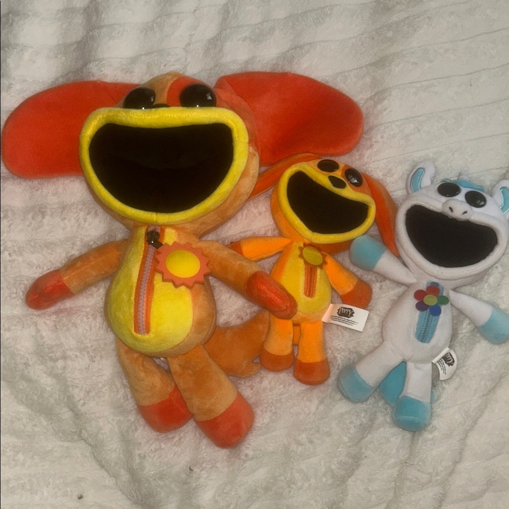Poppy Playtime Smiling Critters Dogday and CraftyCorn Plush Set